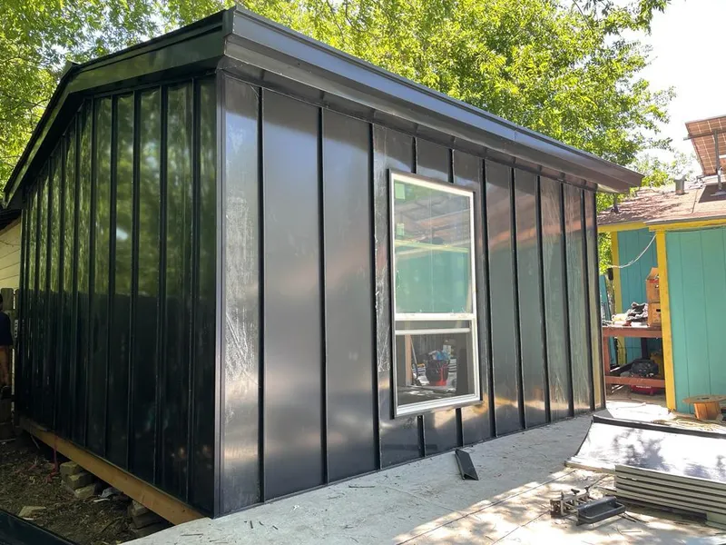 Black standing seam metal wall panels for Metal Roof Installation in DeFuniak Springs